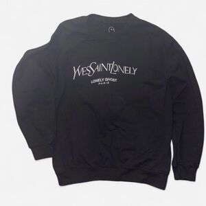 Yves Saint Lonely Black Sweatshirt small